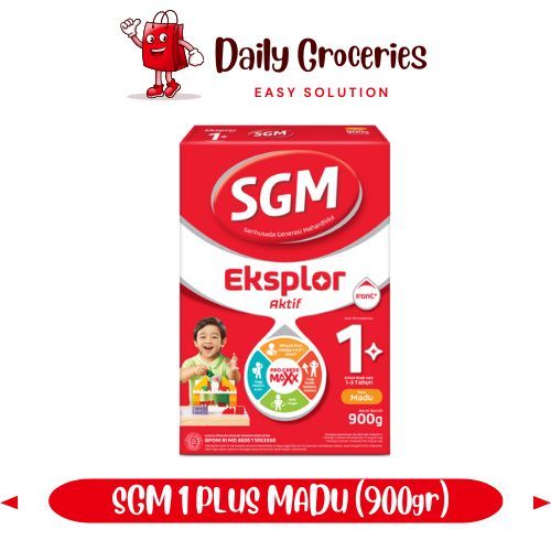 SGM 1 Plus Rasa Madu 900 Gram dengan IronC Susu Pertumbuhan