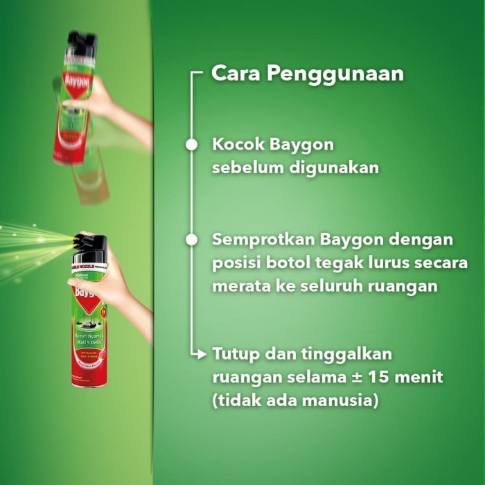 Baygon Aerosol 600 ml Obat Nyamuk Spray Semprot Silky Lavender