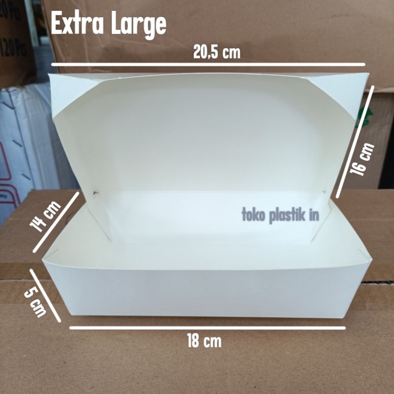 Paper lunch box xl extra large