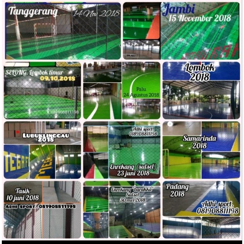 lantai lapangan futsal interlock