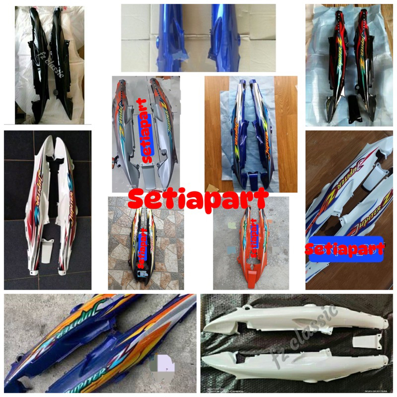 cover Body belakang + tutup bodi jupiter z lama tahun 2004 2005 set dengan striping full Body belaka