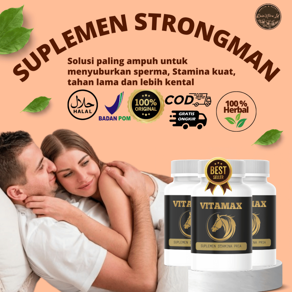 (MUJARAB 100%)PRIVASI AMAN VITAMAX- RAJA KUAT isi 30 Kapsul Obat  Kuat Vitamin Stamina Pria Tangguh 