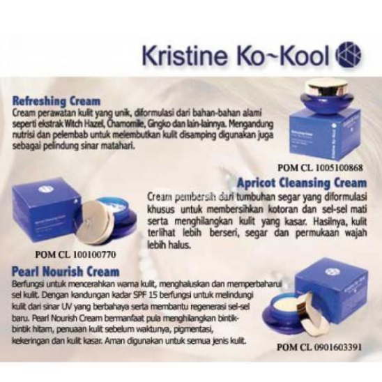 Kristine Ko Kool Pearl Nourish Cream Refreshing Krim KK Indonesia