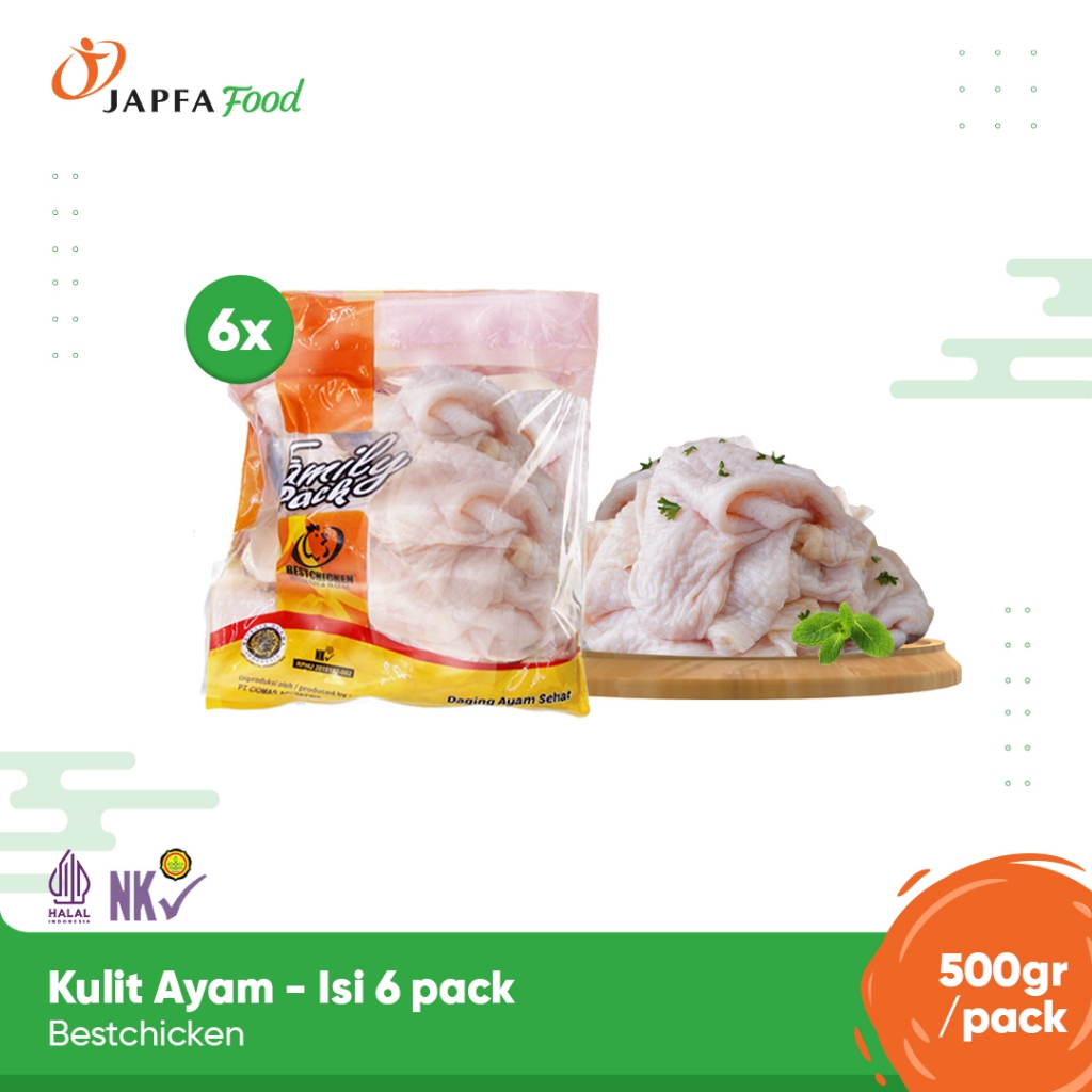 

Bestchicken Bundling Hemat Kulit Ayam Bersih / Chicken Skin 500gr - Isi 6 pack