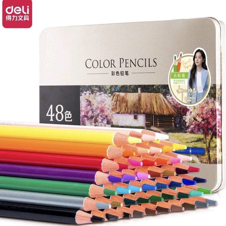 

KODE W5Q5 TOKOATK168 Deli HighGrade Oil Pencil olor Pencil Warna Minyak 243648 6567