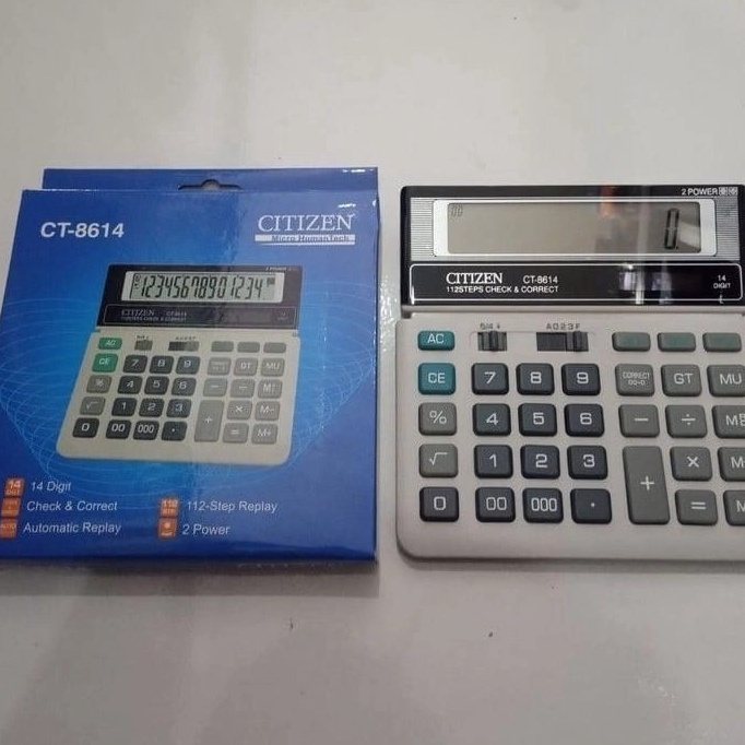 

KODE A3N9 Kalkulator Calculator CITIZEN CT 8614 14 Digit