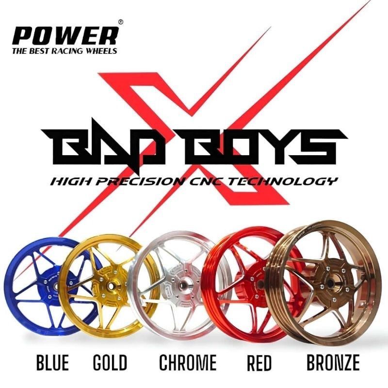 POWER Velg Racing Bintang BAD BOYS Mio m3 Xeon 125 Fino 125