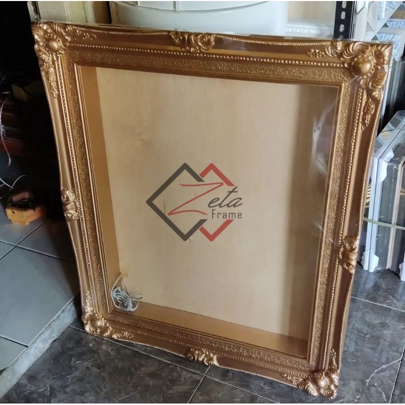Pigura mahar belgi gold uk. 40x60 - Bingkai mahar vintage