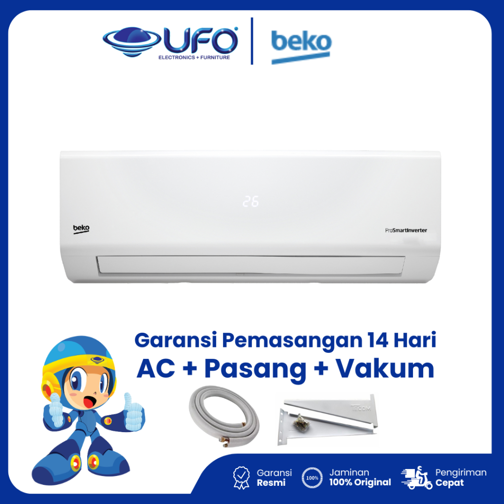 AC Beko 1,5 PK Split Inverter BSVOA120 Garansi Resmi