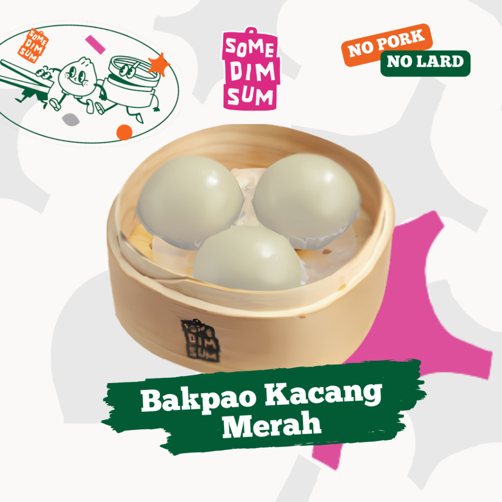 

Bakpao Tausa Kacang Merah Dimsum Frozen | Halal