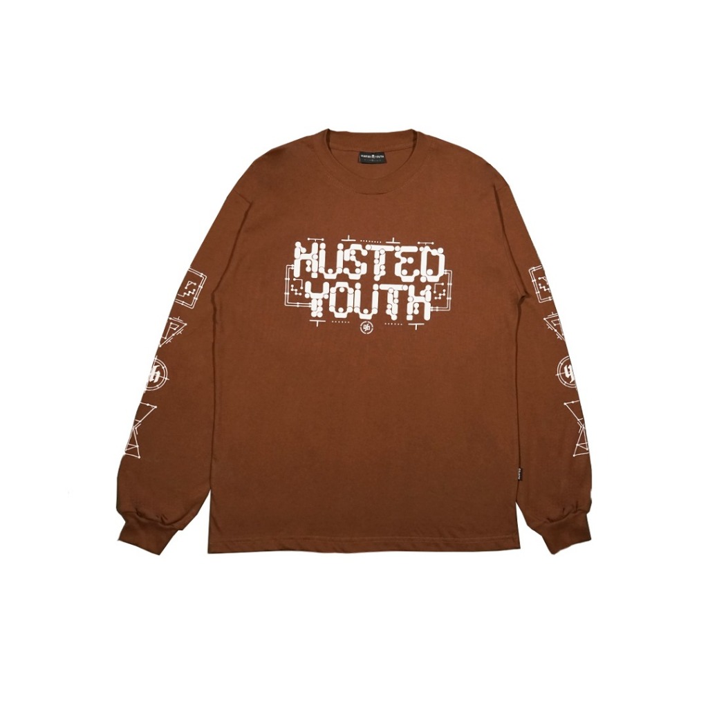 HUSTED KAOS LENGAN PANJANG TENSOR BROWN LS