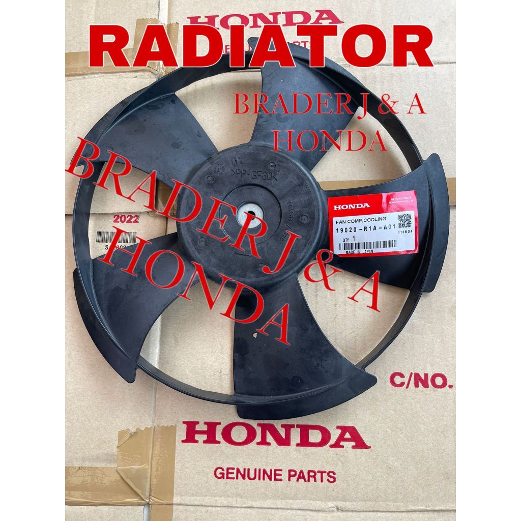 COOLING FAN DAUN KIPAS MOTOR RADIATOR DEPAN PENUMPANG HRV GEN 2 RU1 RU5 BRIO SATYA 2015 2016 2017 20