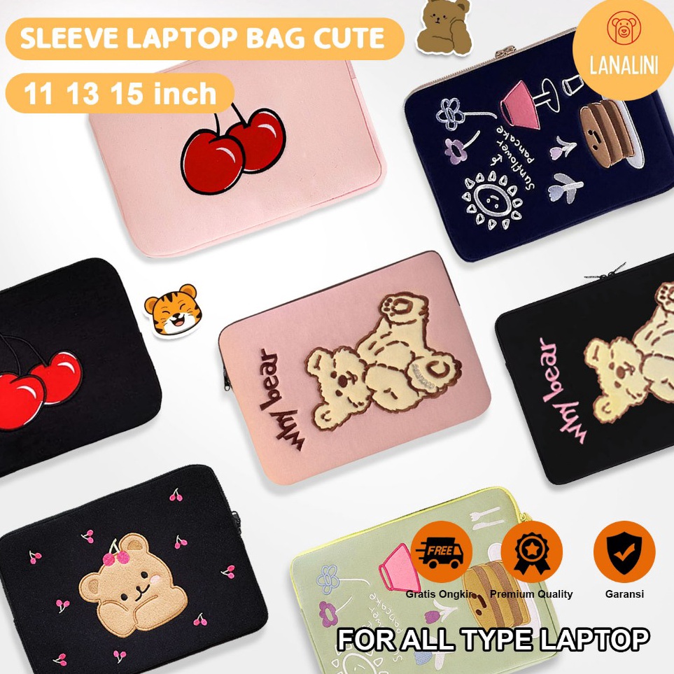 KODE P37Q Sleeve Pouch Sarung Tas Portable Bag Case Ipad Tab Tablet Macbook Air Pro Laptop Asus Vivo