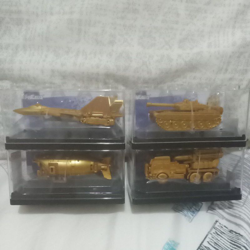 military sbego gold robot diecast tank/jet/submarine/truck