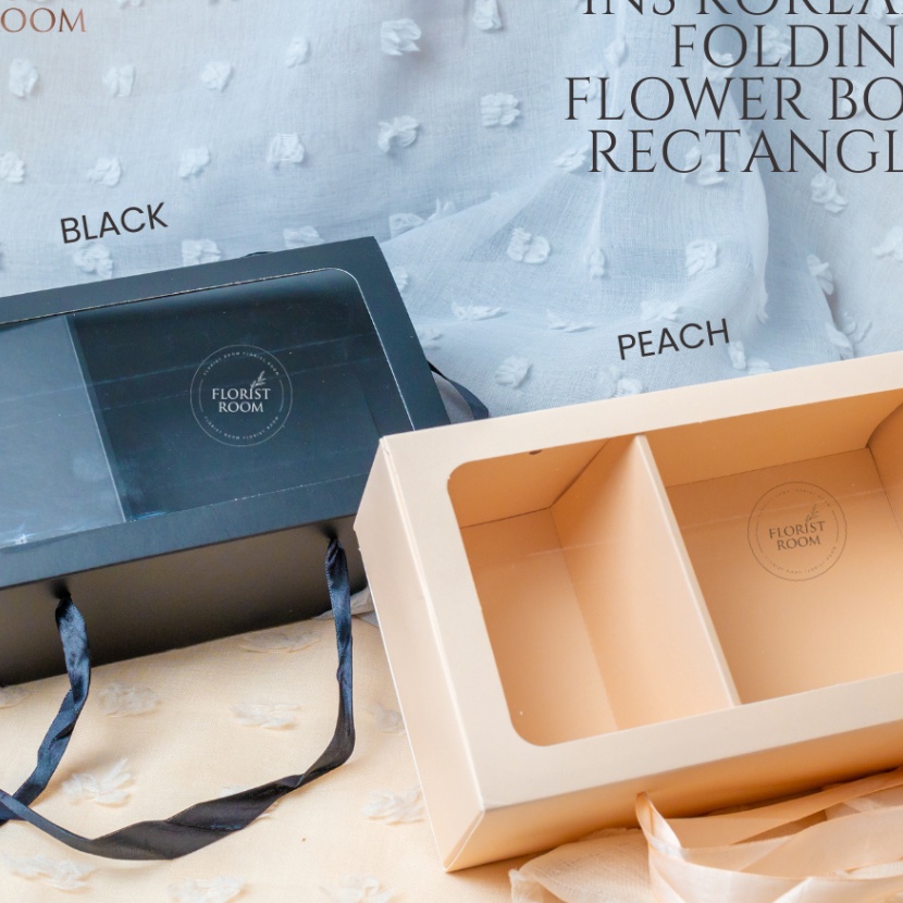 

KI3 Ins Korean Folding RECTANGLE Flower Box Bloombox Flower Box