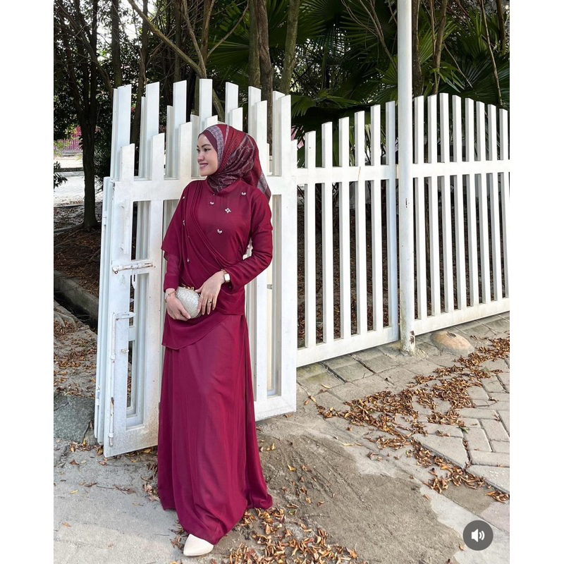 Fayre Dress | Baju kurung Melayu | Dress Malaysia | Manik mutiara | Ready Stock