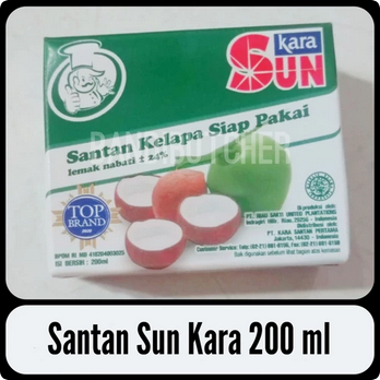 

SUN KARA SANTAN KELAPA SIAP PAKAI 200ML HALAL [PCS] [MM]