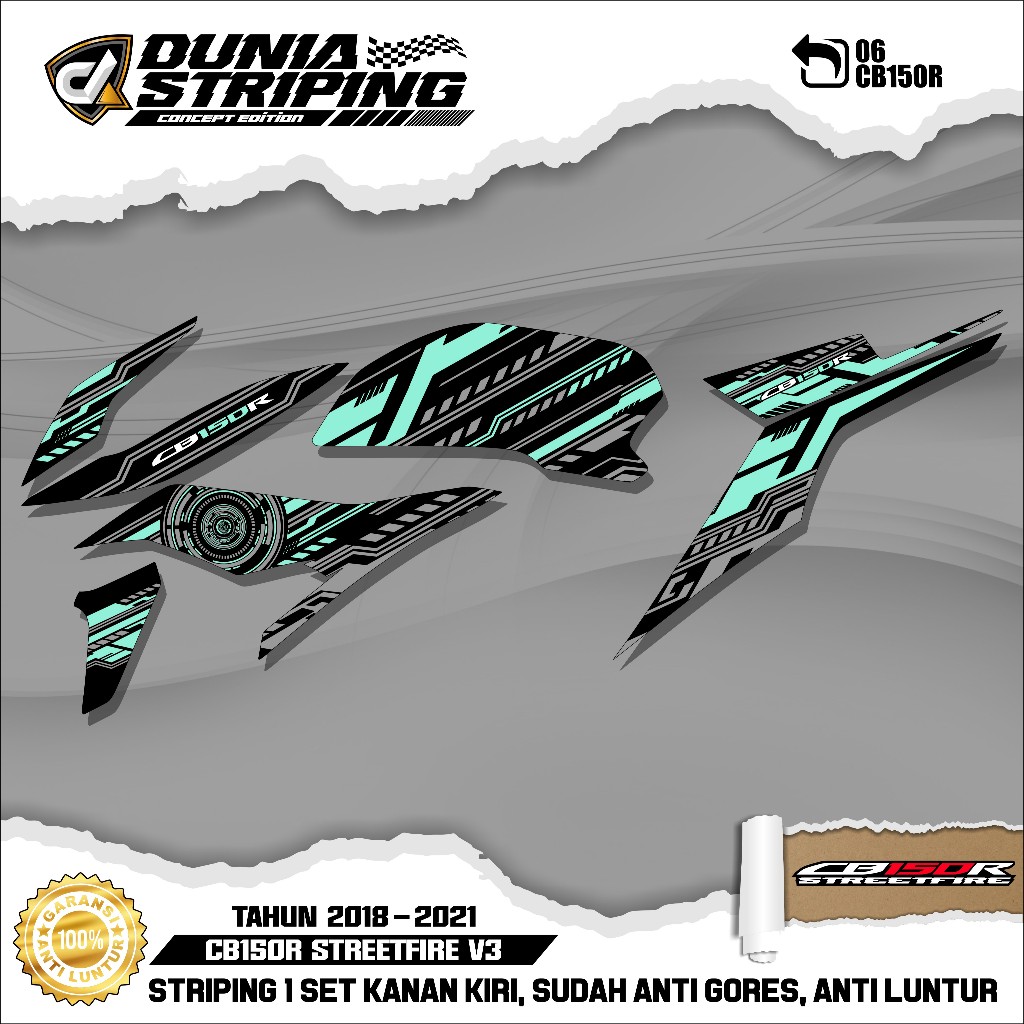 Striping Stiker Lis Variasi CB150R NEW Streetfire 2018/2019/2020