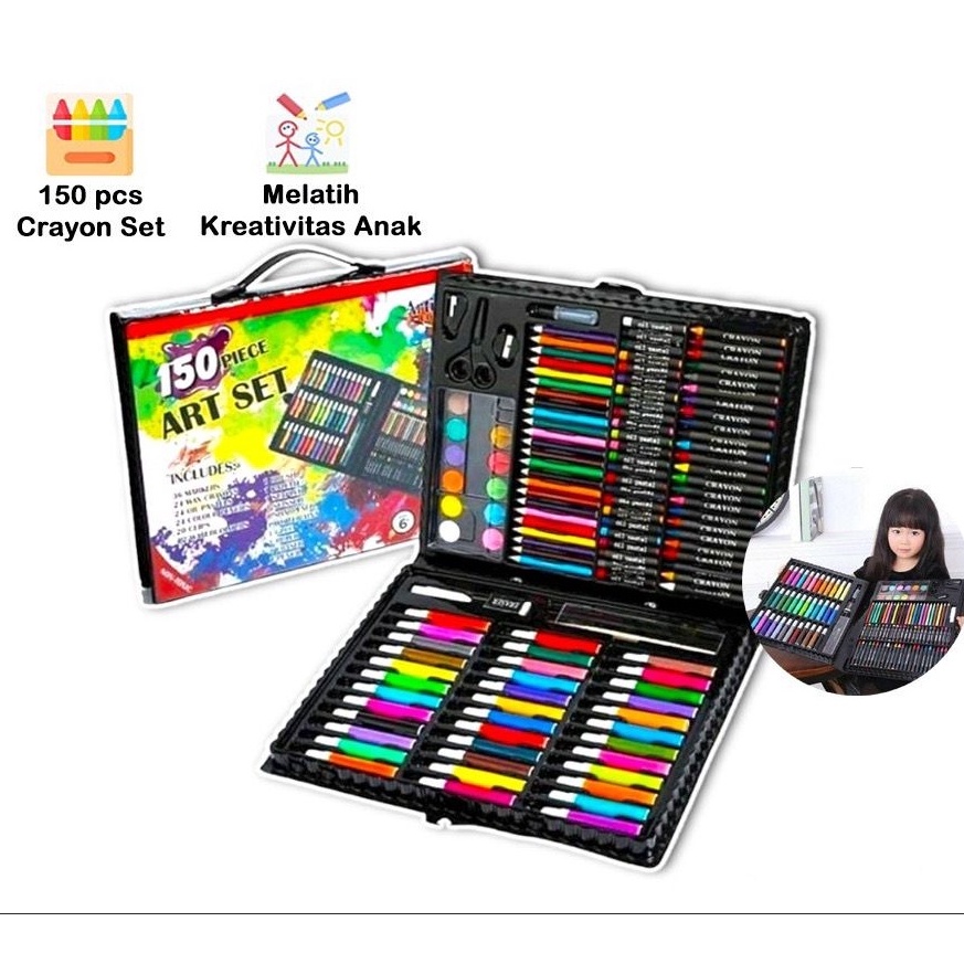 

KODE G5H3 13gr T871 Crayon Set 15pcs Alat Menggambar Mewarnai Dan Melukis Isi 15 pcs Untuk AnakAnak Kit Art Supplies Painting Set For Children Krayon Hadiah Kado Ulang Tahun Birthday Gift