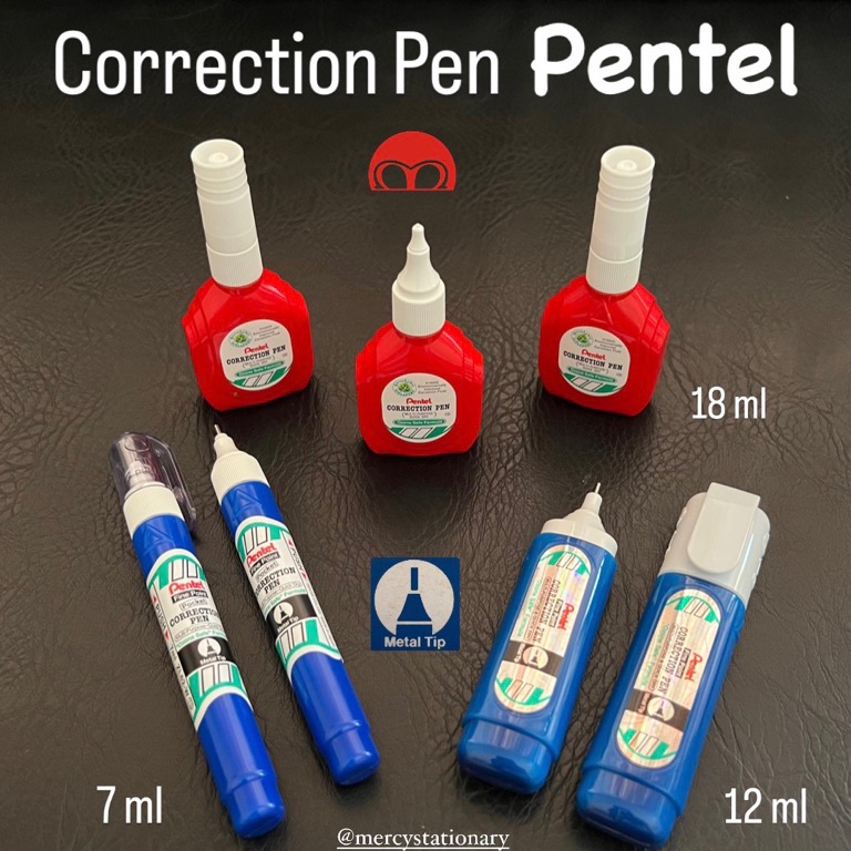 

Correction Pen Pentel Tip Ex ZL62W ZLC1W Besi Pen Metal Tip KODE R7N7