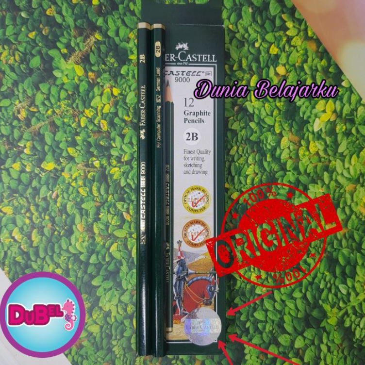 

KODE T2C8 Pensil Ujian Faber Castell 2B Original 1 Pak isi 12pc