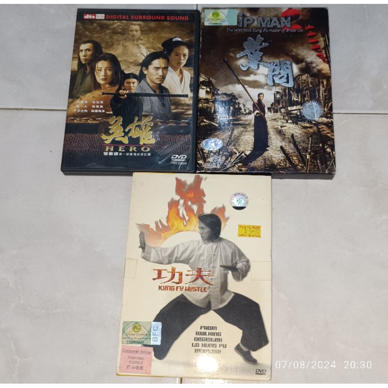 dvd original HERO / IP MAN / KUNG FU HUSTLE