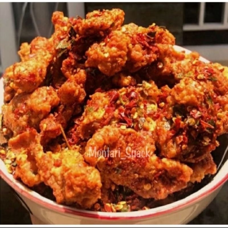 

Kulit Ayam Crispy Pedas Daun Jeruk Berat 1 Kg