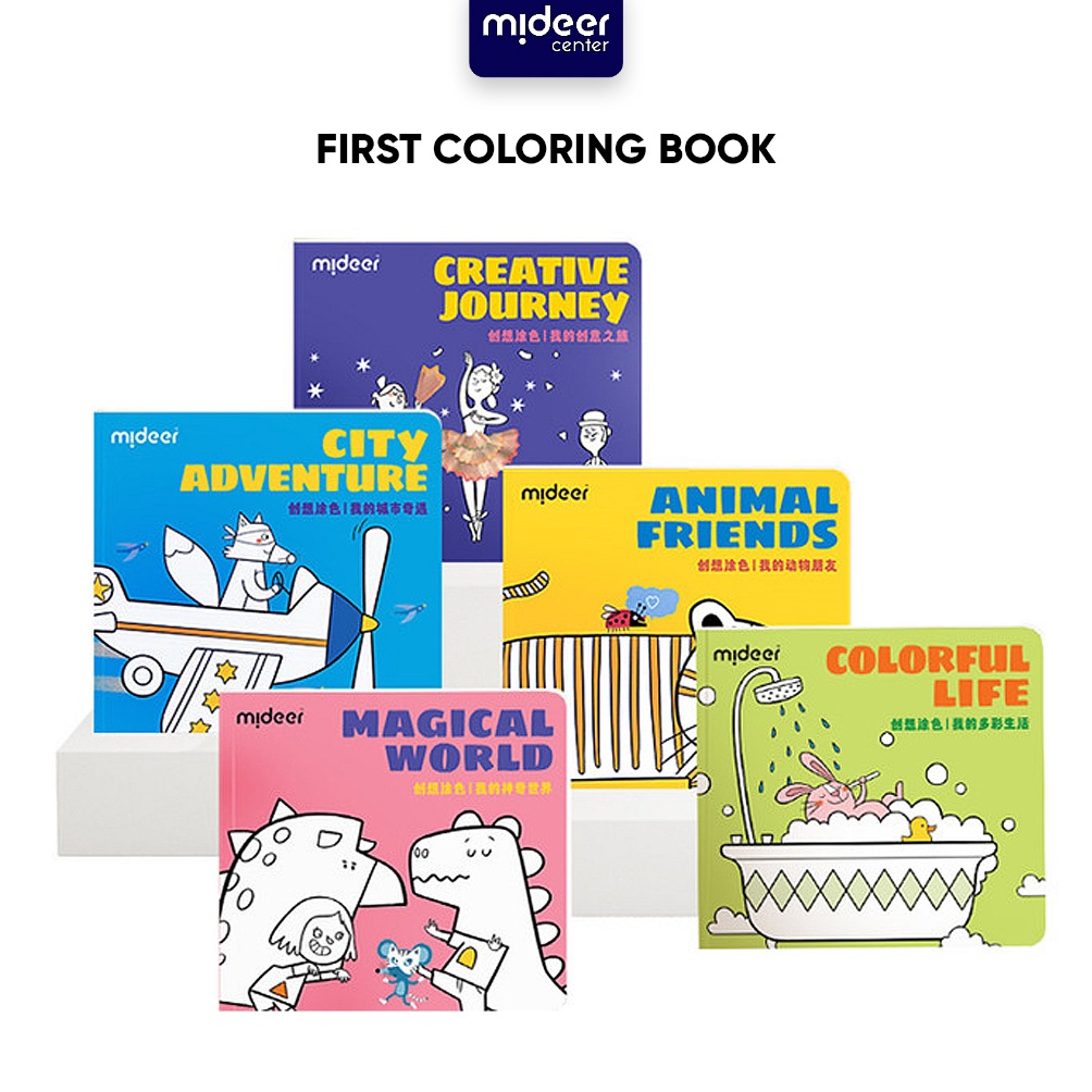 

KODE G9B7 Mideer First Coloring Book Mainan Edukasi Anak Buku Aktivitas Mewarnai Buku Gambar Anak