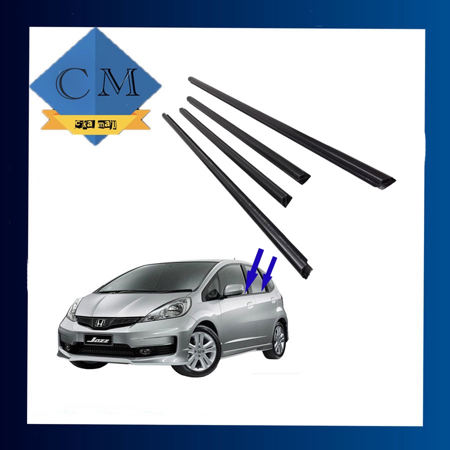 Weatherstrip/pelipit kaca mobil (HONDA JAZZ GE8) THN=2008-2012.- {1 SET}
