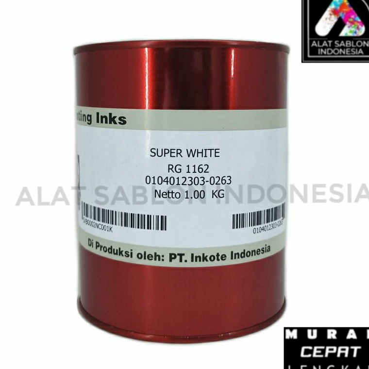 

KODE U5W6 TINTARG 1162 SUPER WHITE ROYALGUARDTINTASABLONPVC1KG
