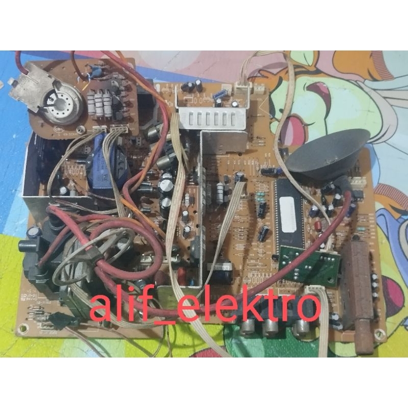 mesin tv akari slim 14" NORMAL