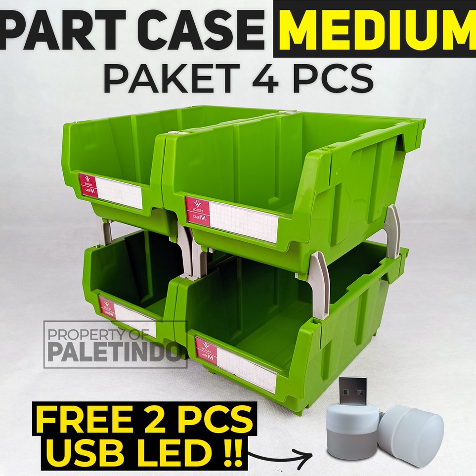 

KODE C1X Part Case MEDIUM Victory Paket 4 Pcs Free 2 Pcs Lampu USB LED