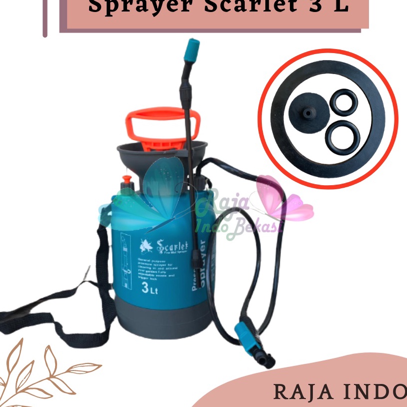KI3 TANGKI SPRAYER SCARLET 3 LITER ALAT SEMPROT PRESSURE Alat Semprot Pertanian Tanaman Rumput Air H