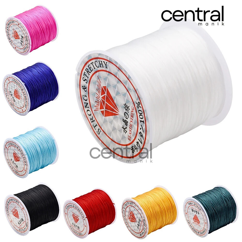 Tali Benang Karet Bahan Craft Elastis Kalung Dan Gelang