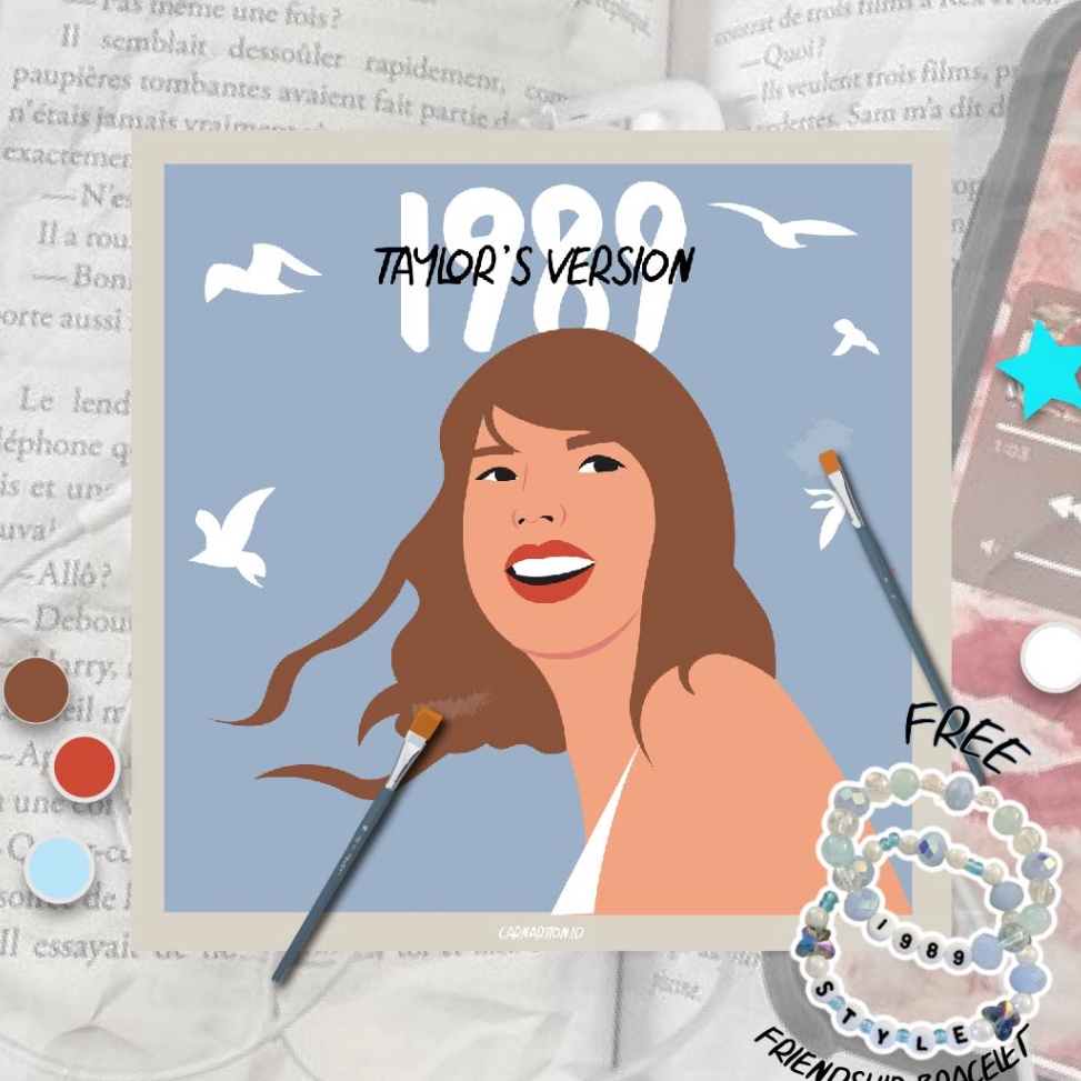 

KODE E8O9 1989 Taylors Version Taylor Swift PAINT BY NUMBER KIT