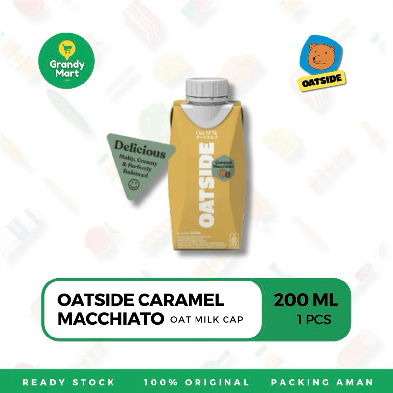 

Oatside Oat Milk Cap 200 ML ( 1 pcs ) - Caramel Macchiato