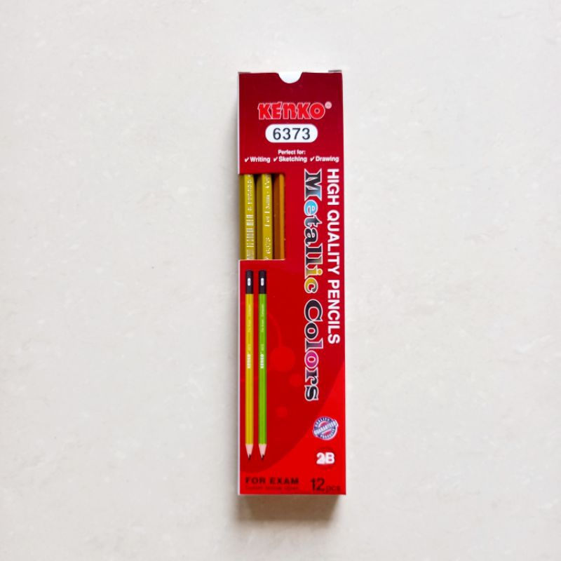 

[ PACK ISI 12 MURAH ] Pensil 2B Kenko 6373 Metallic Colors Pencil