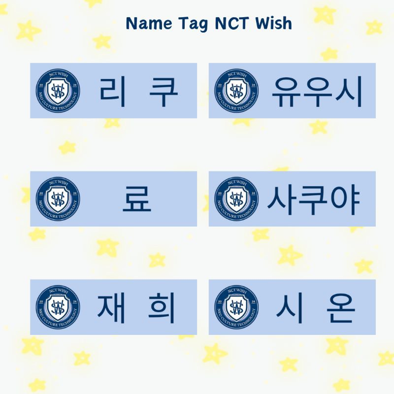 

Name Tag NCT Wish [Free gift]