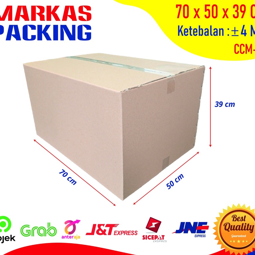 

KP8 Kardus Karton Box Besar 7x5x39 CM Dus Packing Pindahan Tebal Kokoh Jumbo Polos