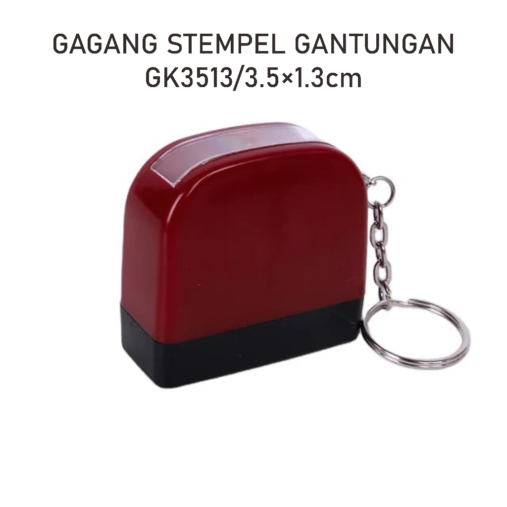 

GAGANG STEMPEL NAMA/FLASH GANTUNGAN KUNCI 3.5cm×1.3cm MERAH SAJA