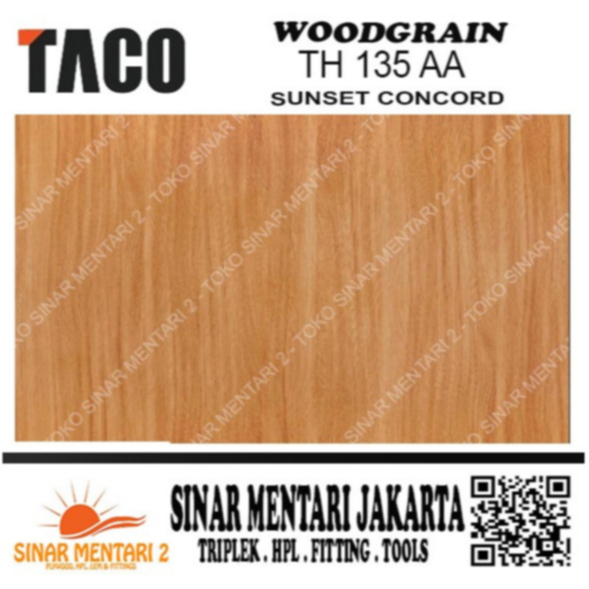 TACO HPL WOODGRAIN TH 135 AA SUNSET CONCRED