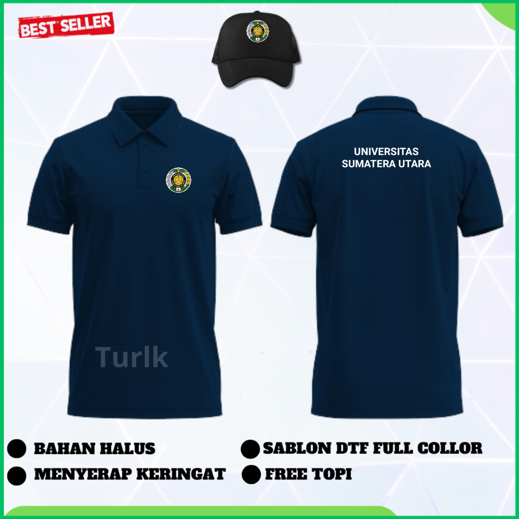 Baju Polo USU Baju Universitas Sumatera Utara Baju Poloshirt Usu Universitas Sumatera Utara