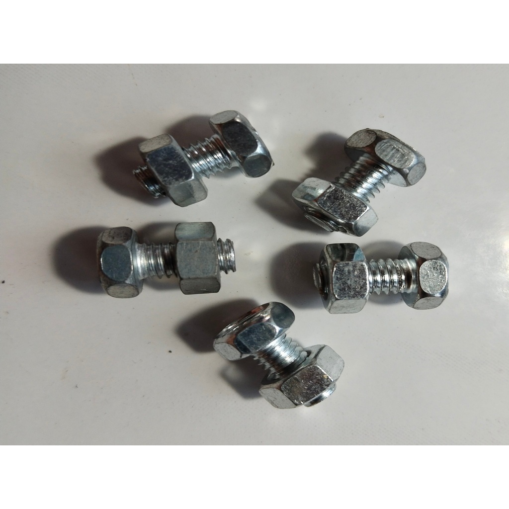 Baut Galvanis 8mm panjang 1cm berikut Mur ( Kunci 10mm )