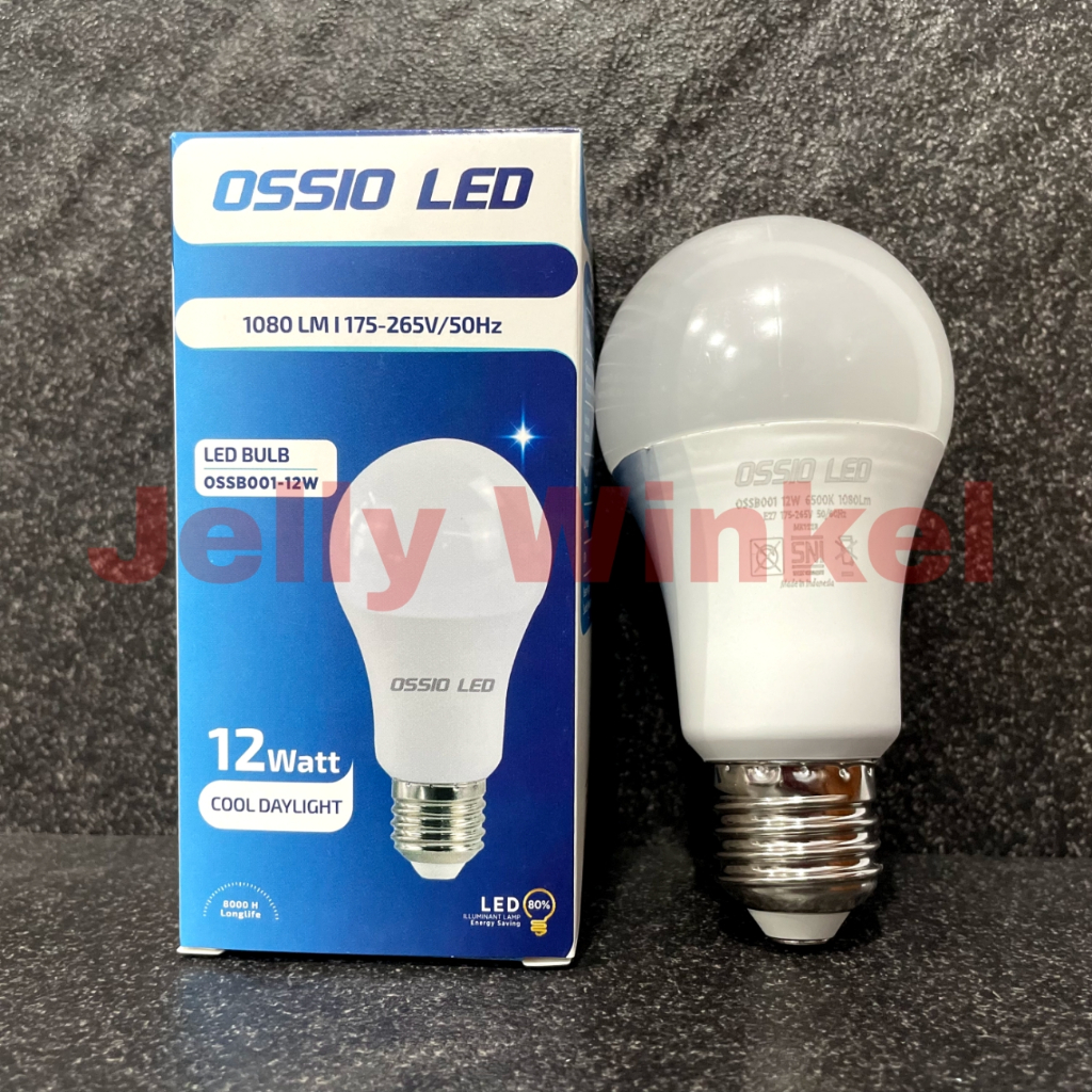 Ossio Lampu Led 12W 6500K Putih