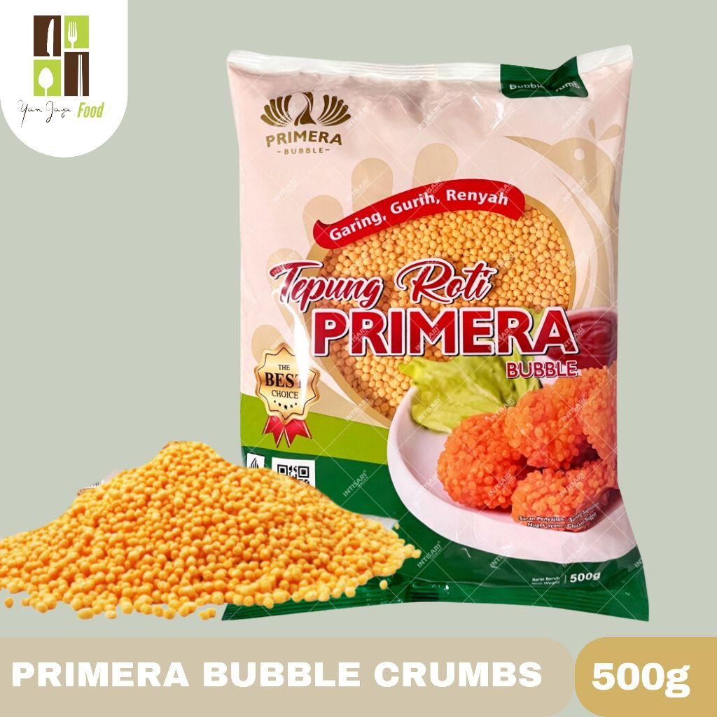 

Primera Bubble Crumbs / Tepung Roti / Tepung Bubble / Krispi Kemasan 500g / 200G