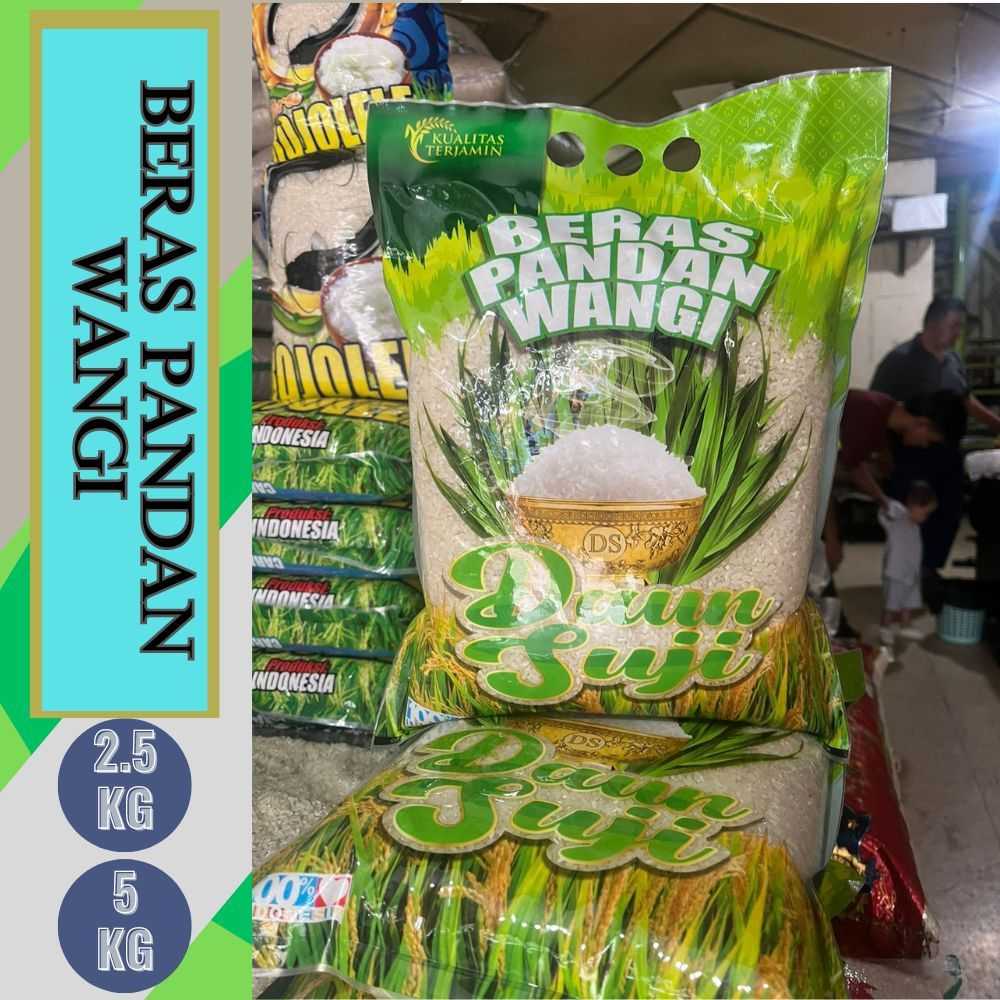 

Beras Pandan Wangi - Beras Daun Suji - Beras Pandan Wangi Daun Suji - Beras Alami Tanfa Bahan Pengawet 100% Beras Alami Pandan Wangi