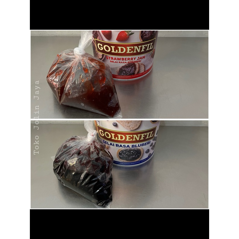 

250g Goldenfil selai buah / fruit jam kemasan plastik