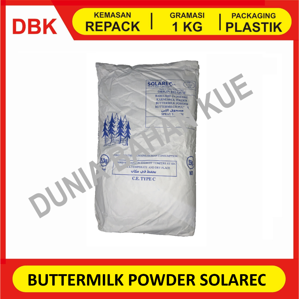 

BUTTERMILK POWDER SOLAREC - 1 KG / PURE BUTTER MILK SOLAREC