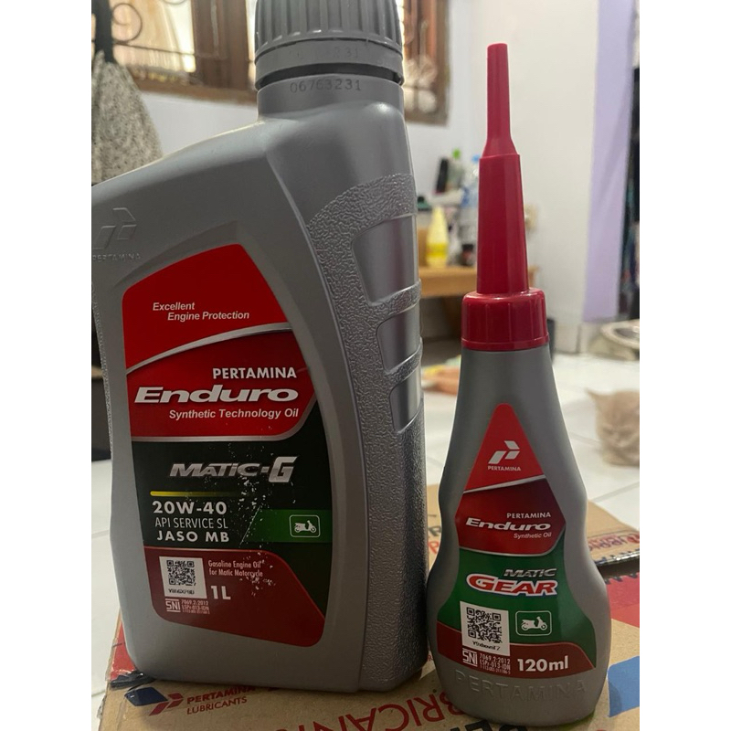 Paket Oli Enduro Matic - G (1L) & Enduro Matic Gear