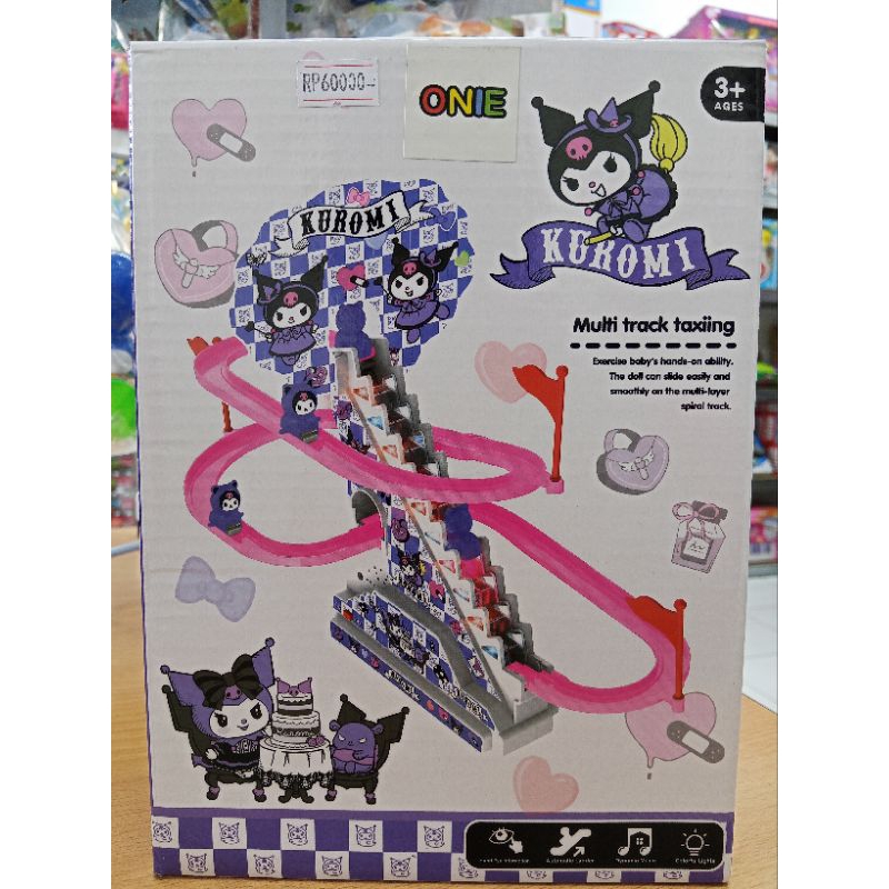 Mainan Track Kuromi Naik Tangga Mainan Kuromi Perosotan Mainan Bayi
